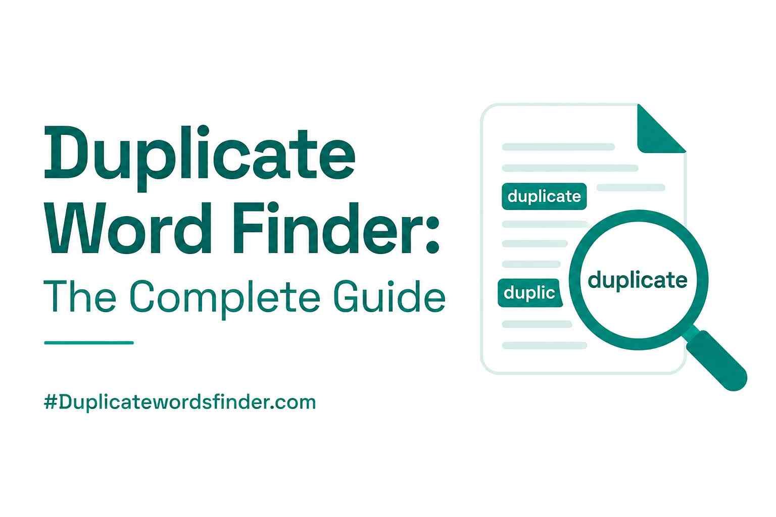 Duplicate Word Finder: The Complete Guide to Finding and Eliminating Repeated Words in Your Content
